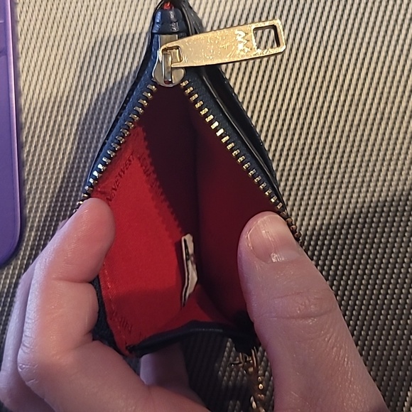 Nine West Leather Pouch Keychain Coin Pouch Wallet - Picture 5 of 5